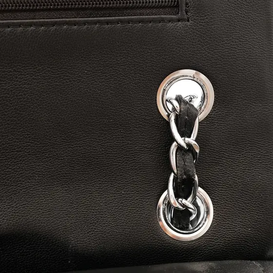 Chain strap and eyelet close-up